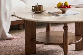 round coffee table for living room